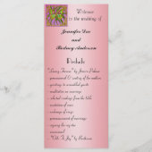 Gold Butterfly Wedding Program Rack Card Programm (Vorderseite)