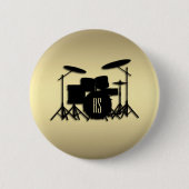 Gold-Button für das Set Monogram-Trommel Button (Vorderseite)