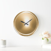 Gold Button Große Wanduhr (Zuhause)