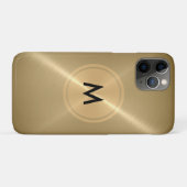 Gold Button und Bronze Edelstahlmetall Case-Mate iPhone Hülle (Rückseite (Horizontal))