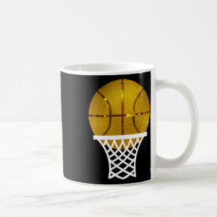 Gold Bysketbyll Trophy Mvp Graphic T-Shirt for Men Kaffeetasse