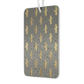 Gold Cactus auf Modern Chic Geo Triangle Gradient Autolufterfrischer (Links)