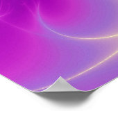 GOLD CADUCEUS 7 CHAKRAS, Yoga, Medizin Pink Fuchsi Poster (Ecke)