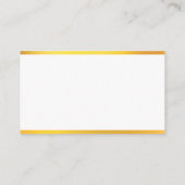 Gold Caduceus auf dem Gebiet der Medizin Visitenkarte (Rückseite)