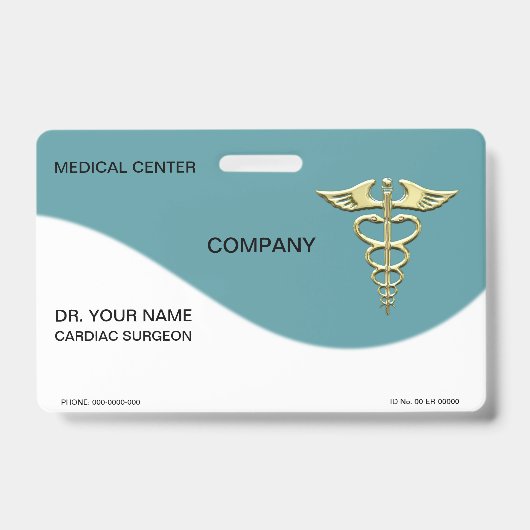Gold Caduceus Ausweis (Vorderseite)