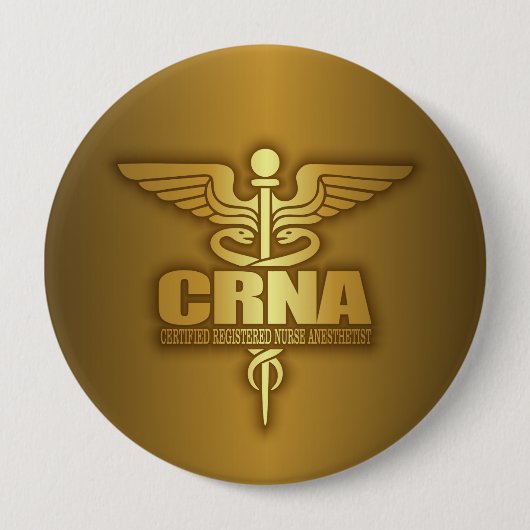 Gold Caduceus (CRNA) Button (Vorderseite)
