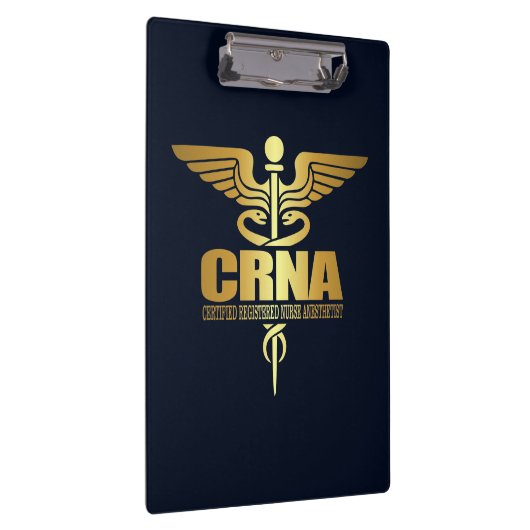 Gold Caduceus (CRNA) Klemmbrett (Rechts)