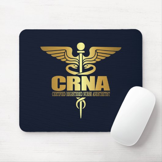 Gold Caduceus (CRNA) Mousepad (Mit Mouse)