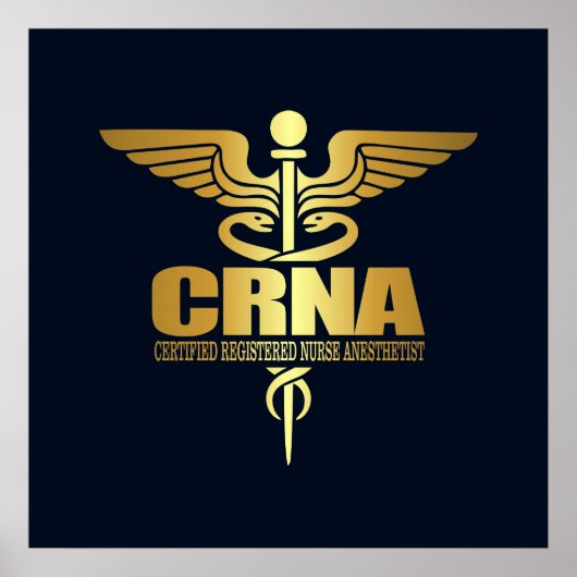 Gold Caduceus (CRNA) Poster (Vorne)