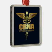 Gold Caduceus (CRNA) Silbernes Ornament (Rechts)