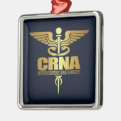 Gold Caduceus (CRNA) Silbernes Ornament (Links)