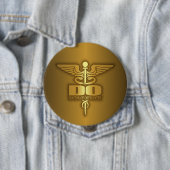 Gold Caduceus (DO) Button (Beispiel)