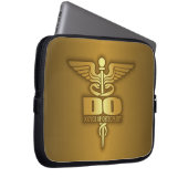 Gold Caduceus (DO) Laptopschutzhülle (Vorne Rechts)