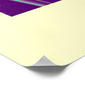 GOLD CADUCEUS Doktor, Medizinzeichen Lila grün Poster (Ecke)