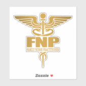Gold Caduceus (FNP) Aufkleber (Blatt)
