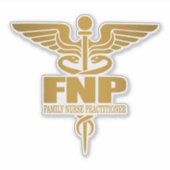 Gold Caduceus (FNP) Aufkleber (Vorderseite)
