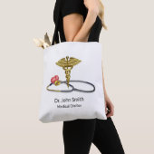 Gold Caduceus & Medical Stethoscope with Heart Tasche (Von Nahem)