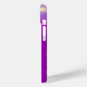 GOLD CADUCEUS MEDIZINISCHE SYMBOL Lila Monogramm Case-Mate iPhone Hülle (Rückseite / Links)