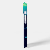 GOLD CADUCEUS MEDIZINISCHES MONOGRAMM,Aquamarines  Case-Mate iPhone Hülle (Rückseite / Links)