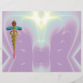 GOLD CADUCEUS MEDIZINISCHES SYMBOL (Vorderseite)