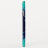 GOLD CADUCEUS MEDIZINISCHES SYMBOL, Blautürkis Aqu Case-Mate iPhone Hülle (Hinten/Rechts)