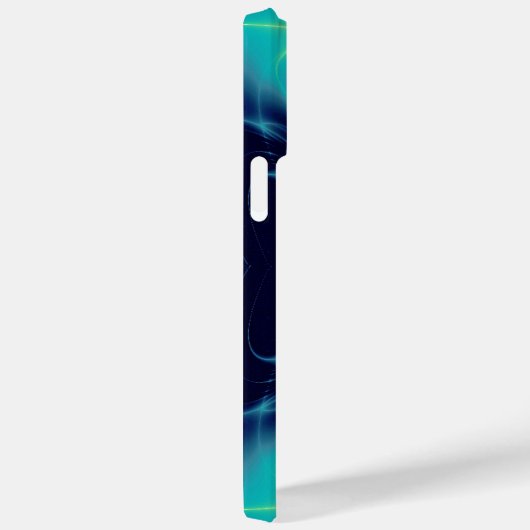 GOLD CADUCEUS MEDIZINISCHES SYMBOL, Blautürkis Aqu Case-Mate iPhone Hülle (Rückseite / Rechts)