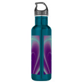 GOLD CADUCEUS MEDIZINISCHES SYMBOL EDELSTAHLFLASCHE (Rückseite)