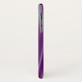 GOLD CADUCEUS MEDIZINISCHES SYMBOL Lila Monogramm Case-Mate iPhone Hülle (Hinten/Links)