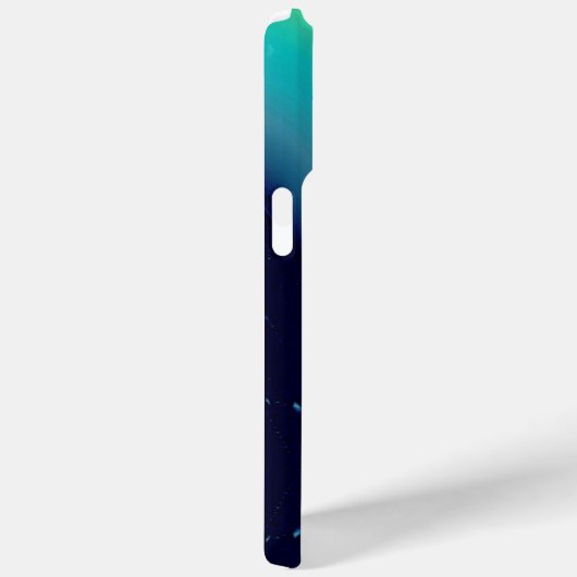 GOLD CADUCEUS MONOGRAM, Aquamarines Aqua Blau Case-Mate iPhone Hülle (Rückseite / Rechts)