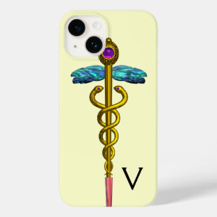 GOLD CADUCEUS MONOGRAM, weiß Case-Mate iPhone Hülle
