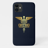 Gold Caduceus (ORTHO) Case-Mate iPhone Hülle (Rückseite)