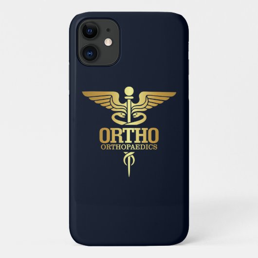 Gold Caduceus (ORTHO) Case-Mate iPhone Hülle (Rückseite)