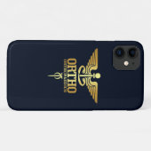 Gold Caduceus (ORTHO) Case-Mate iPhone Hülle (Rückseite (Horizontal))