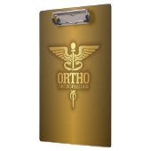 Gold Caduceus (ORTHO) Klemmbrett (Links)