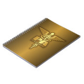 Gold Caduceus (PA) Notizblock (Linke Seite)