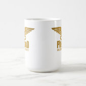 Gold Caduceus (PharmD) Kaffeetasse (Mittel)