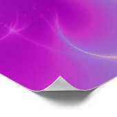 GOLD CADUCEUS VETERINÄRSYMBOL Pink Fuchsia Poster (Ecke)