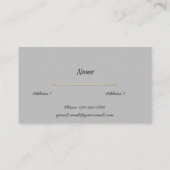 Gold Caduceus Visitenkarte (Rückseite)