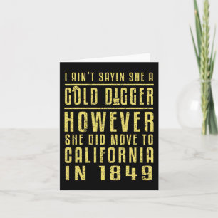 Gold California rush Black History Gift politisch Karte