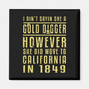 Gold California rush Black History Gift politisch Magnet
