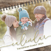 Gold Calligraphy Photo Months Stylish Script Kalender