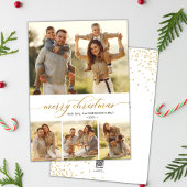 Gold Calligraphy Script 4 Foto Collage Weihnachten