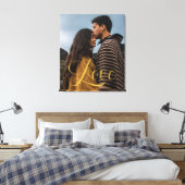 Gold Calligraphy Script Couple Foto Leinwanddruck (Insitu (Schlafzimmer))