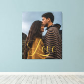 Gold Calligraphy Script Couple Foto Leinwanddruck (Insitu (Holzboden))