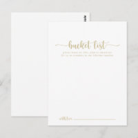 Gold Calligraphy Wedellisten-Karten
