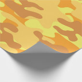 Gold Camouflage Geschenkpapier (Ecke)