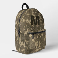 Gold Camouflage Glitzer Outdoorsy Brown Monogram
