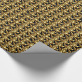 Gold Canada Wrapping Paper Canada Souvenir Paper Geschenkpapier (Ecke)