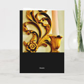 Gold Candle Sconce Karte (Rückseite)