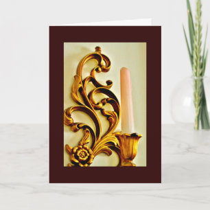 Gold Candle Sconce Karte